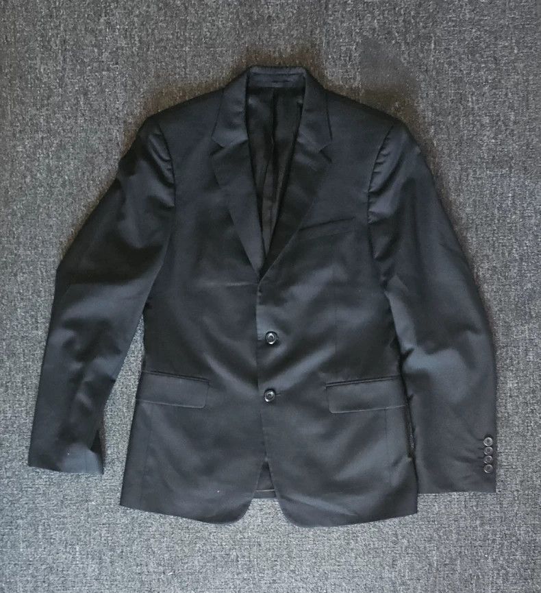 Prada Prada Black Wool Single-Breasted Blazer-yf Size US M / EU 48-50 / 2 - 1 Thumbnail