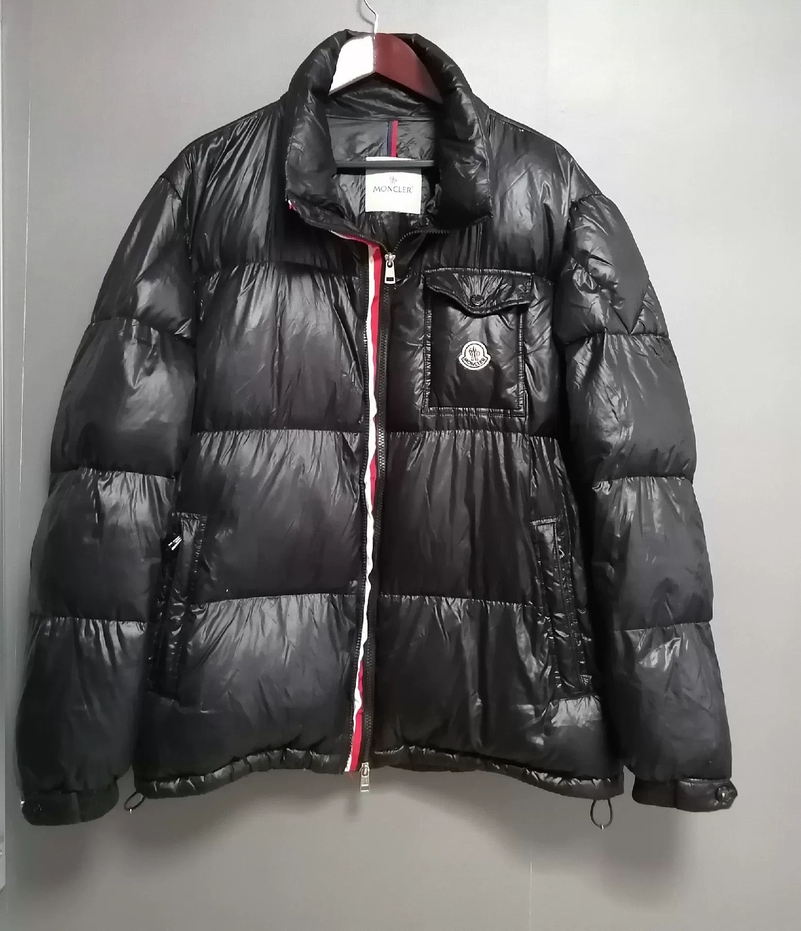 Moncler Moncler Black Striped Classic Down Jacket Size US XXL / EU 58 / 5 - 1 Thumbnail