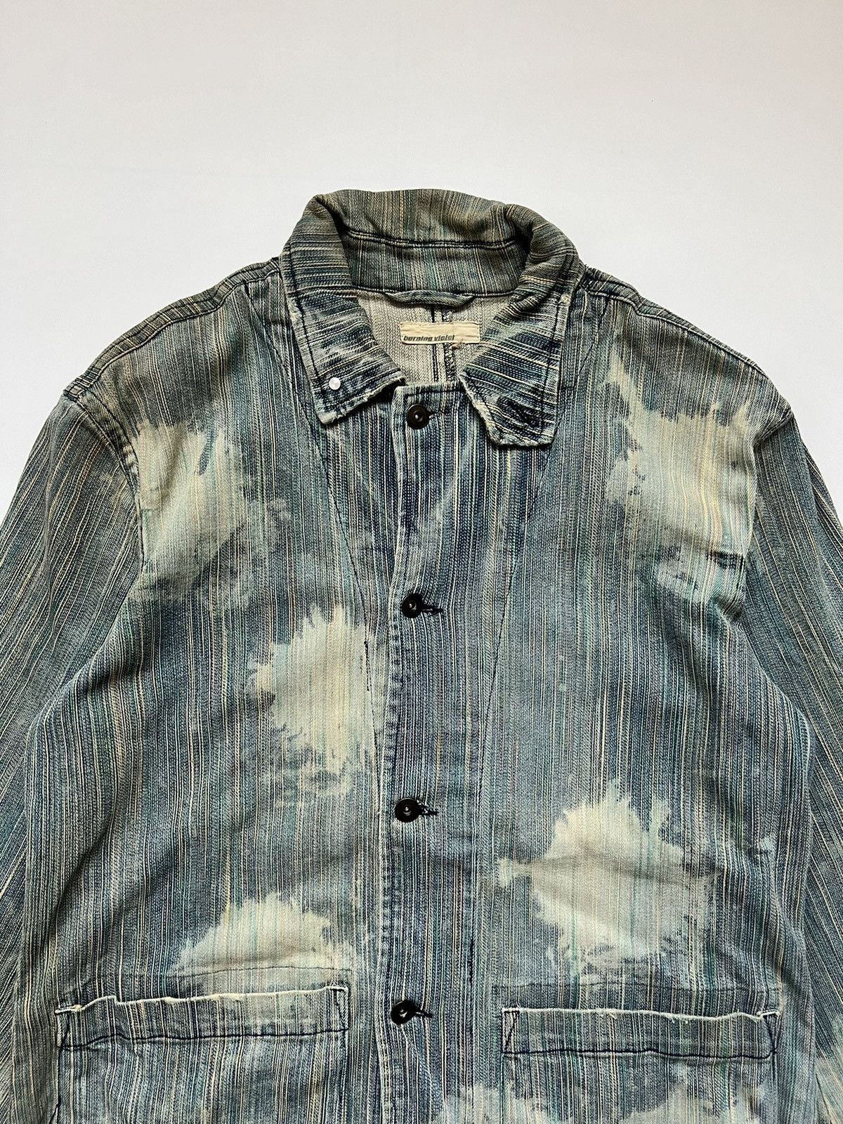 Japanese Brand Burning Violet Bleach Chore Jacket Size US M / EU 48-50 / 2 - 6 Thumbnail