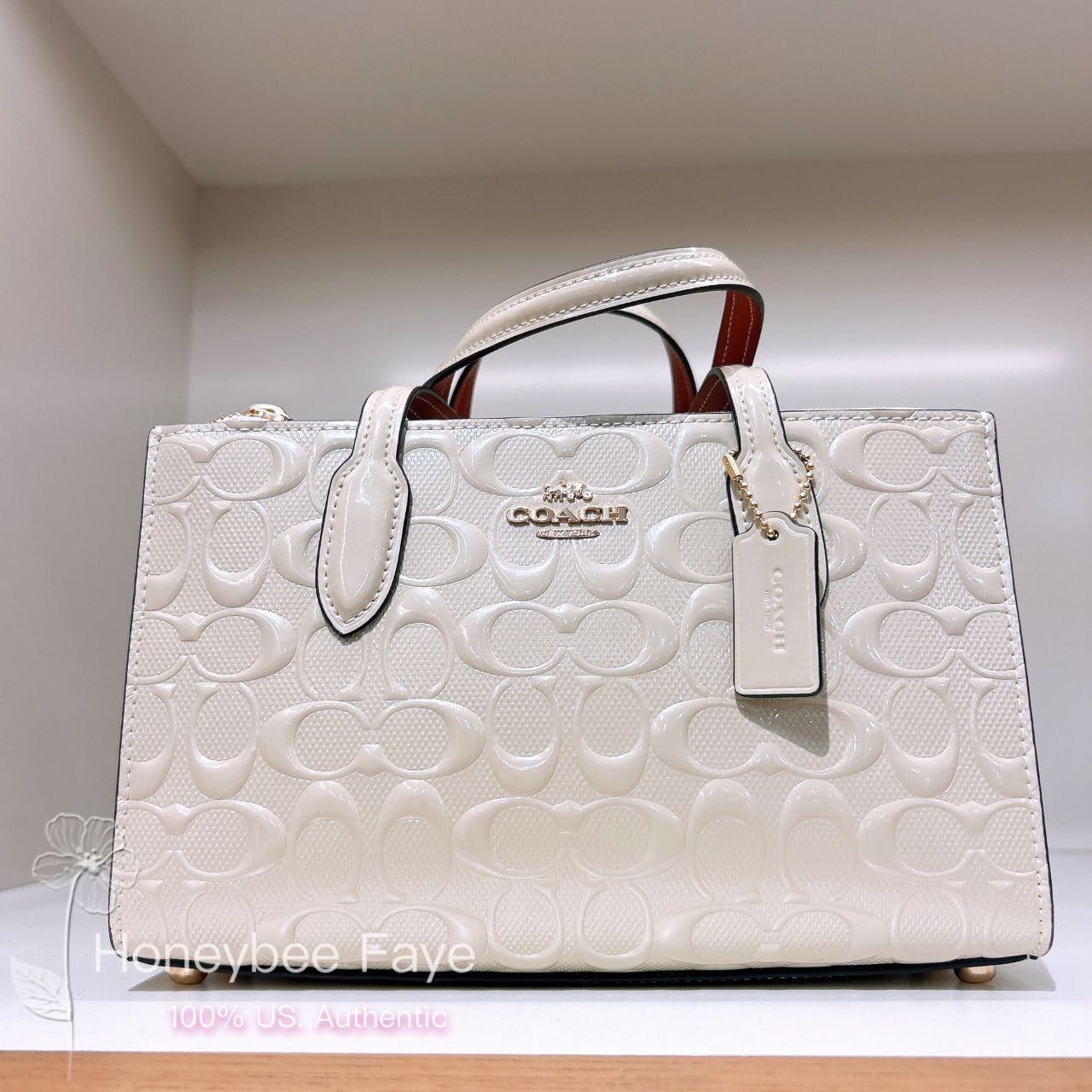 Coach Nina Small Tote Bag In Signature Leather CT854 Size ONE SIZE - 1 Thumbnail