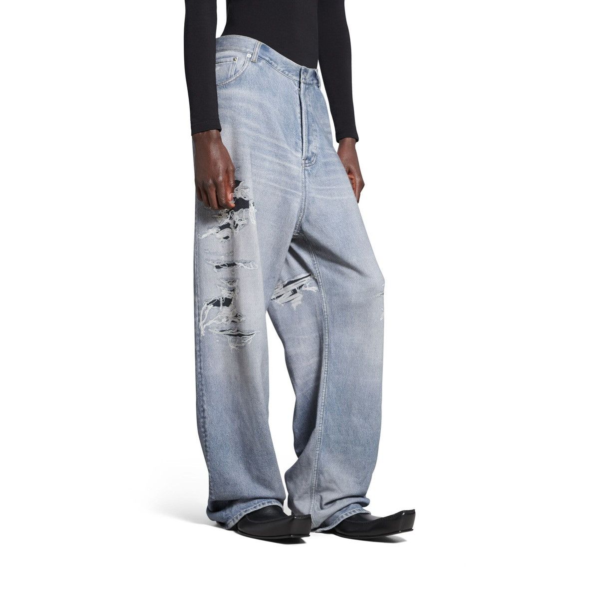 Balenciaga BALENCIAGA denim print on joggers PRE FALL 2021 Size US 40 / EU 56 - 17 Thumbnail