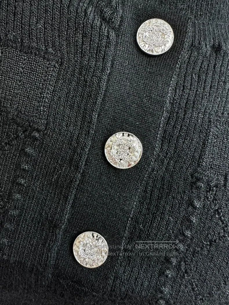 Chanel Chanel 22A black diamond buckle knitted suspender Size XS / US 0-2 / IT 36-38 - 4 Thumbnail