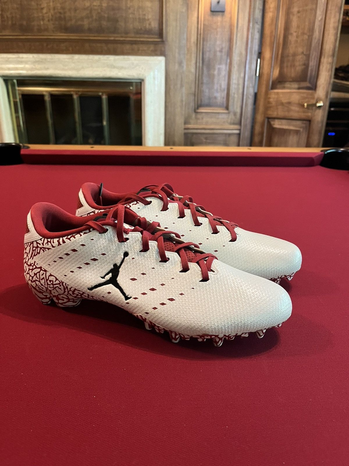 Jordan Brand Jordan Oklahoma PE cleats Size US 12 / EU 45 - 1 Thumbnail