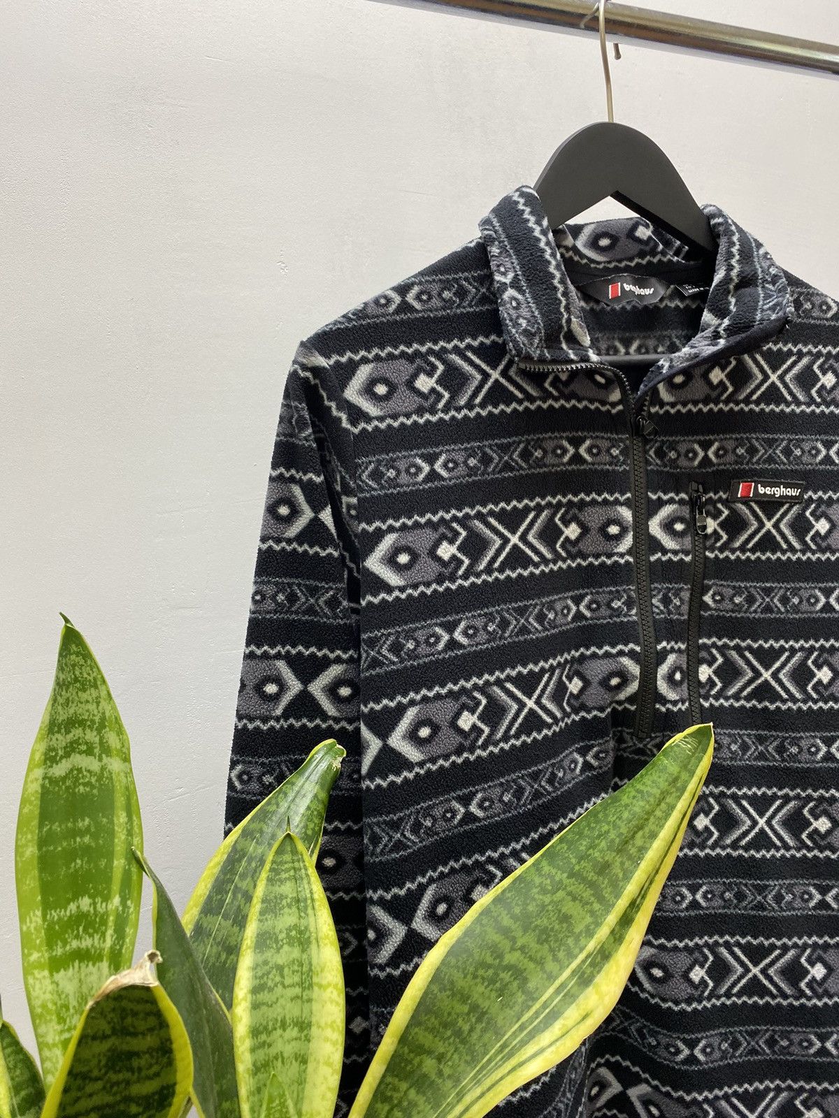 Berghaus × Vintage BERGHAUS Prism Trango 1/2 Zip Print Fleece Hiking Y2k M580 Size US M / EU 48-50 / 2 - 6 Thumbnail
