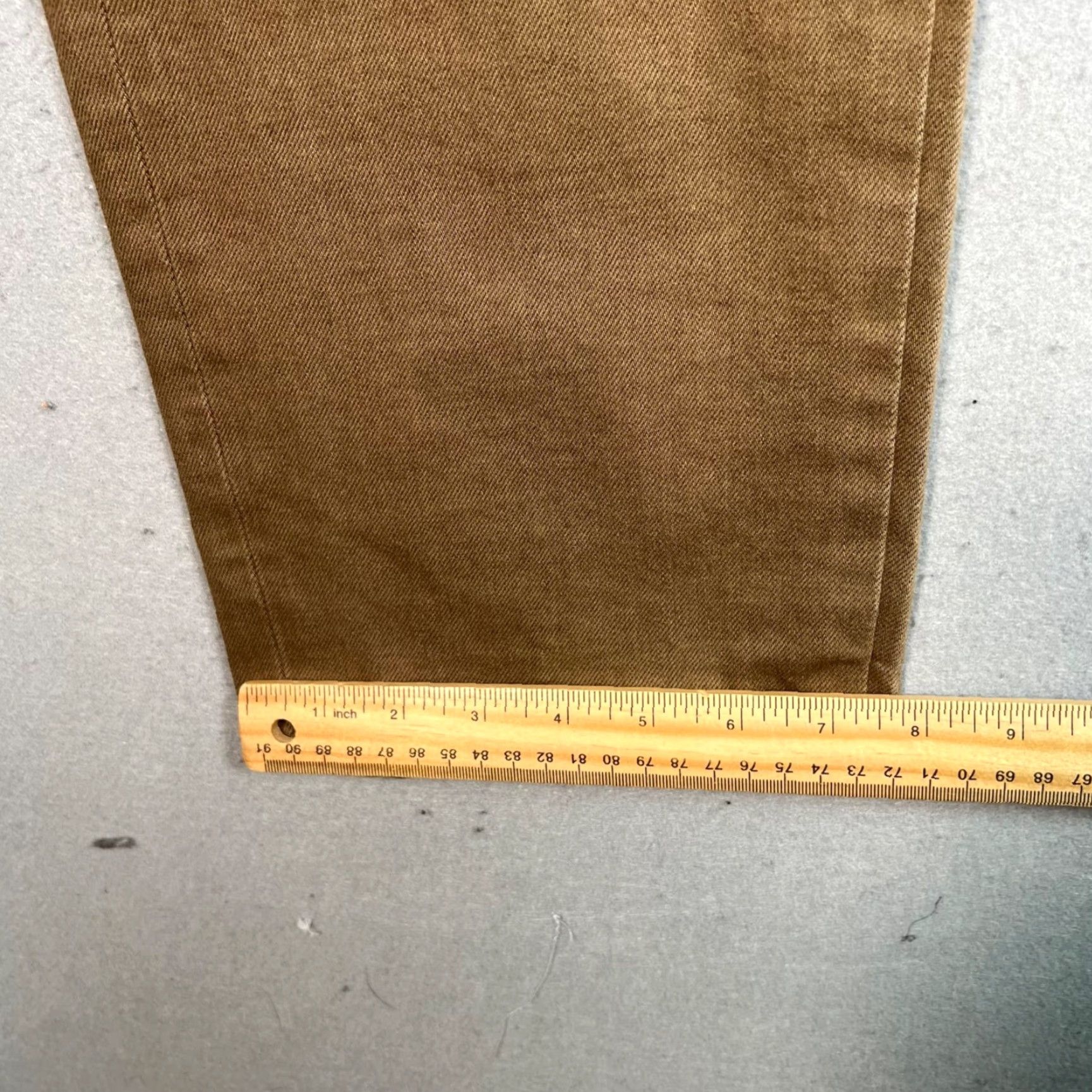 Levi's VINTAGE Levis Jeans Mens Size 34 Cotton Brown Unfinished Straight Leg Size US 34 / EU 50 - 6 Thumbnail