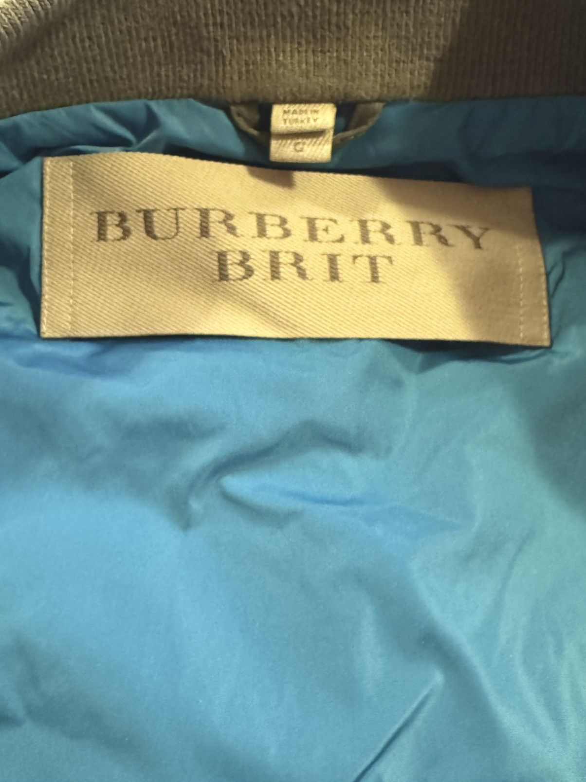 Burberry Burberry Brit Lamb Leather Grey Bomber Jacket Size Large Size US L / EU 52-54 / 3 - 9 Thumbnail