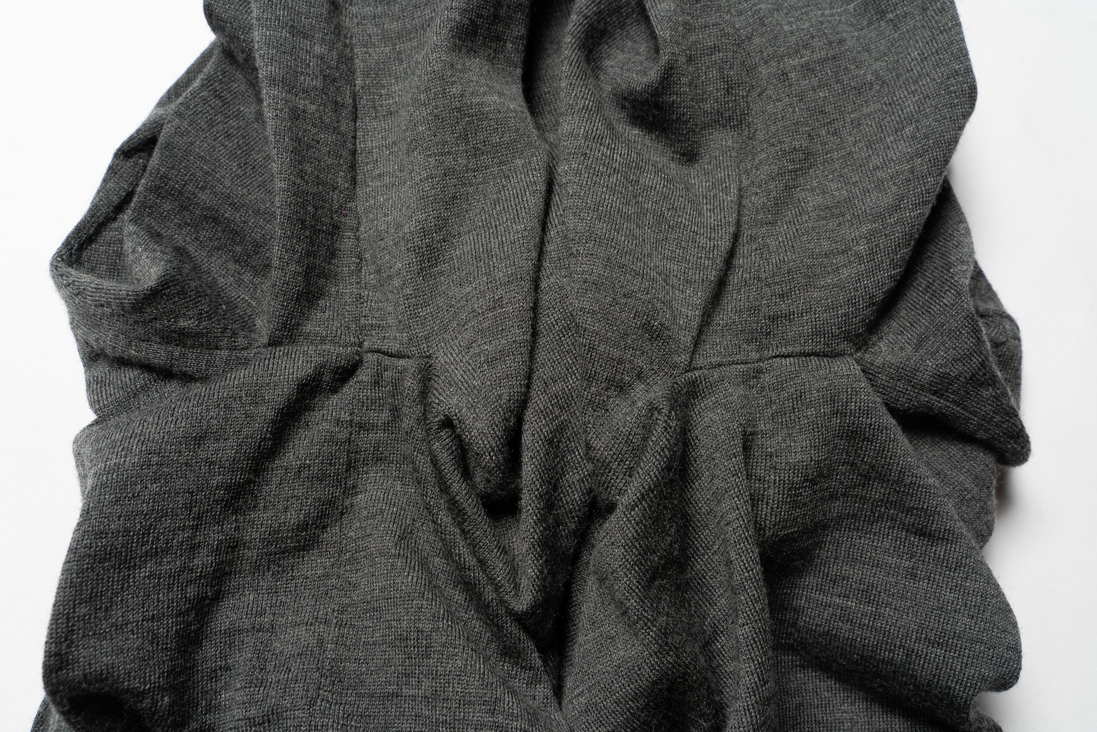 Arket 🔴 ARKET Grey Wool Cardigan Crew Neck Size M / US 6-8 / IT 42-44 - 13 Thumbnail