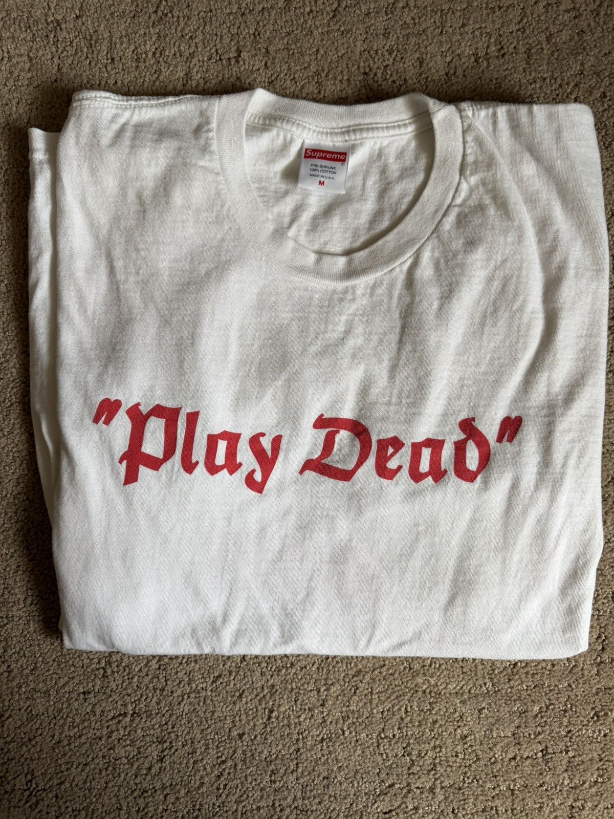 Supreme Supreme Play Dead Tee | Grailed