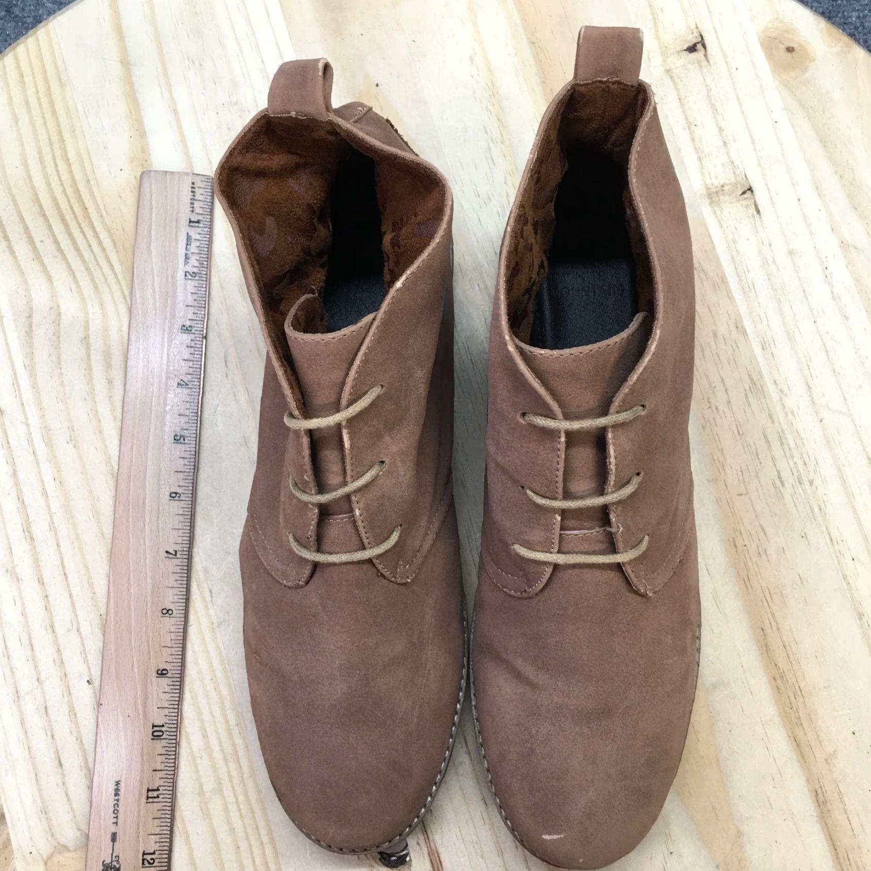 Vintage White Mountain Boots Womens 11 M Anderson Chukka Brown Faux Leather Ankle Top Shoes Brown Boots Womens 11 M Chukka Casual Classic Shoes Size L / US 10 / IT 46 - 6 Thumbnail