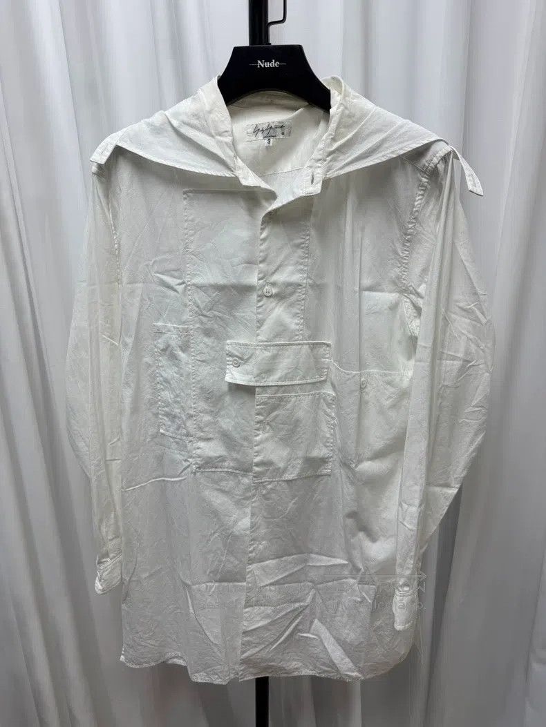 Yohji Yamamoto YOHJI YAMAMOTO Lapel patch long shirt 3 yards neckline sli Size US L / EU 52-54 / 3 - 1 Thumbnail