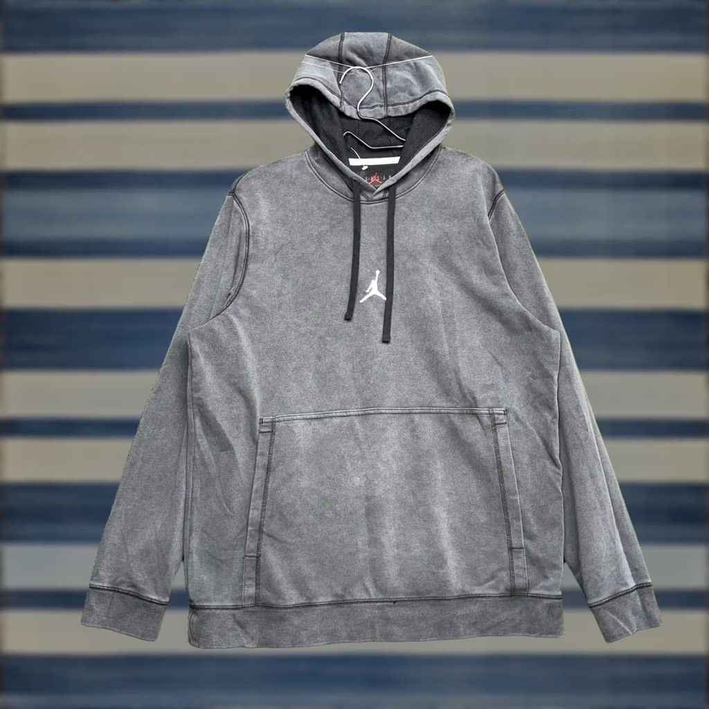 Jordan Brand Nike Jordan Hoodie Mens Large Gray Sweatshirt Pullover Hooded Y2K Jumpman Sportswear Basketball Shirt Size US L / EU 52-54 / 3 - 1 Thumbnail