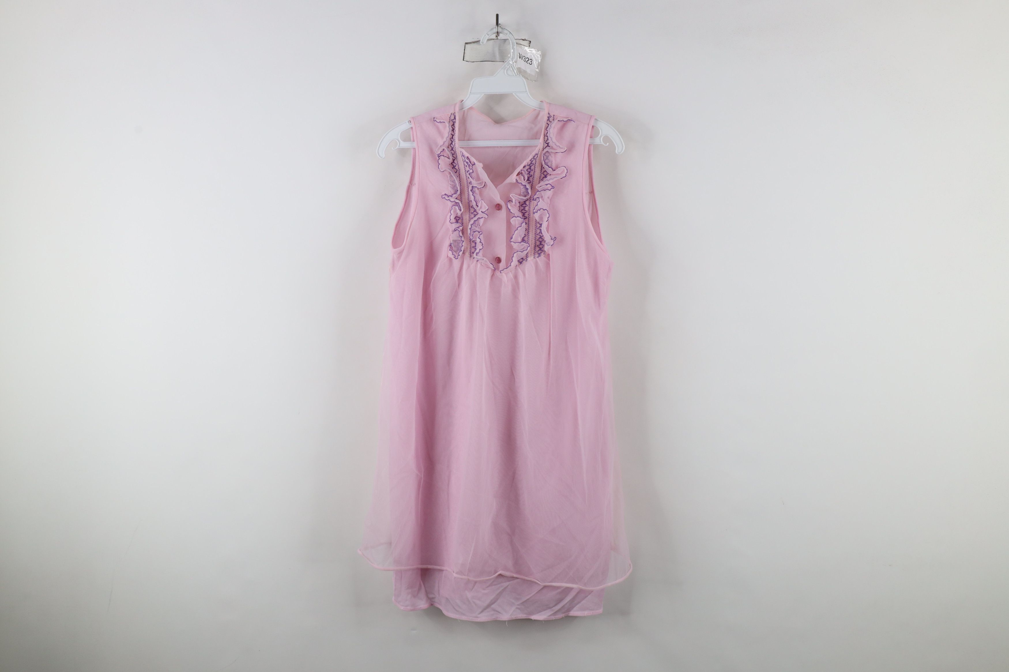 Vintage Vintage 60s 70s Fairy Princess Sleeveless Night Shirt Size M / US 6-8 / IT 42-44 - 1 Thumbnail