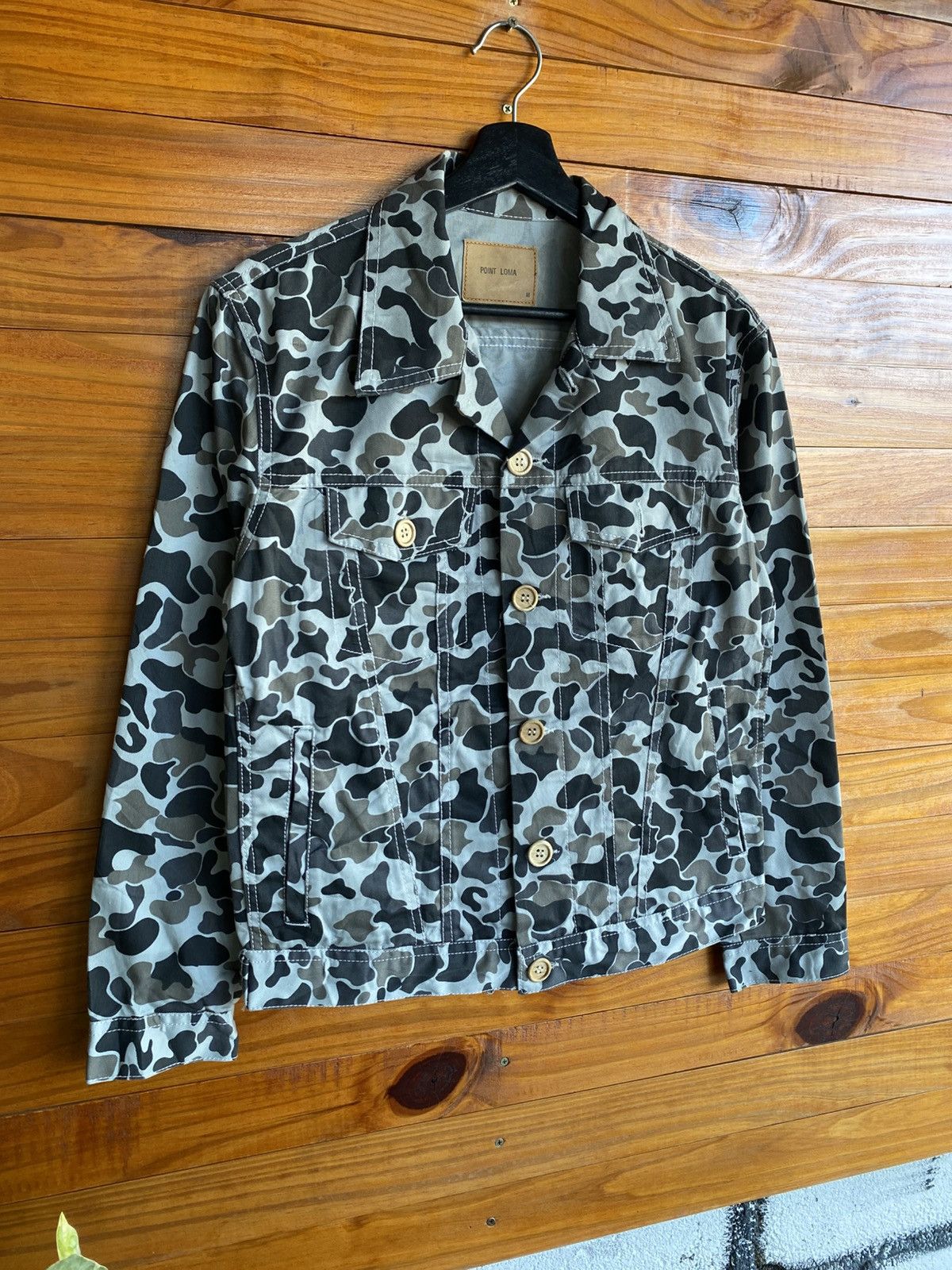 Japanese Brand Point Loma Grey Camouflage Jacket Trucker Japan Market Size US M / EU 48-50 / 2 - 5 Thumbnail