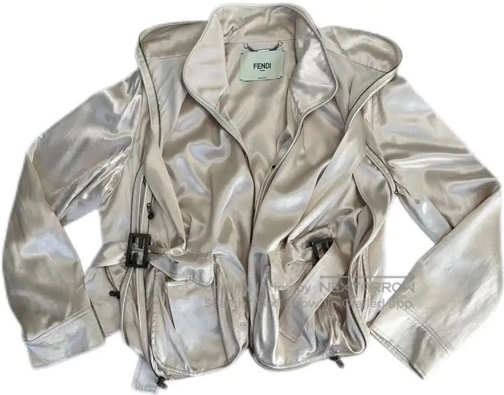 Fendi Fendi Women's Ivory Double F Jacket . Size L / US 10 / IT 46 - 1 Thumbnail