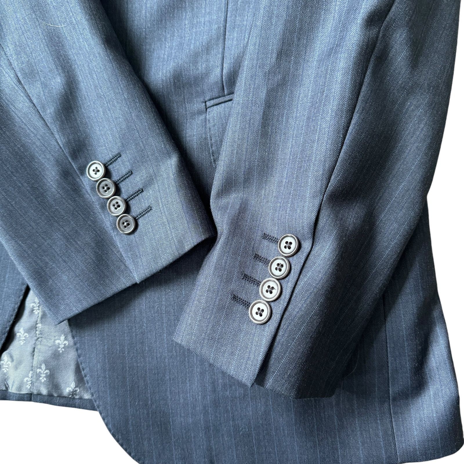 John Varvatos John Varvatos Navy Wool Two-Button Blazer Size 50R - 4 Thumbnail