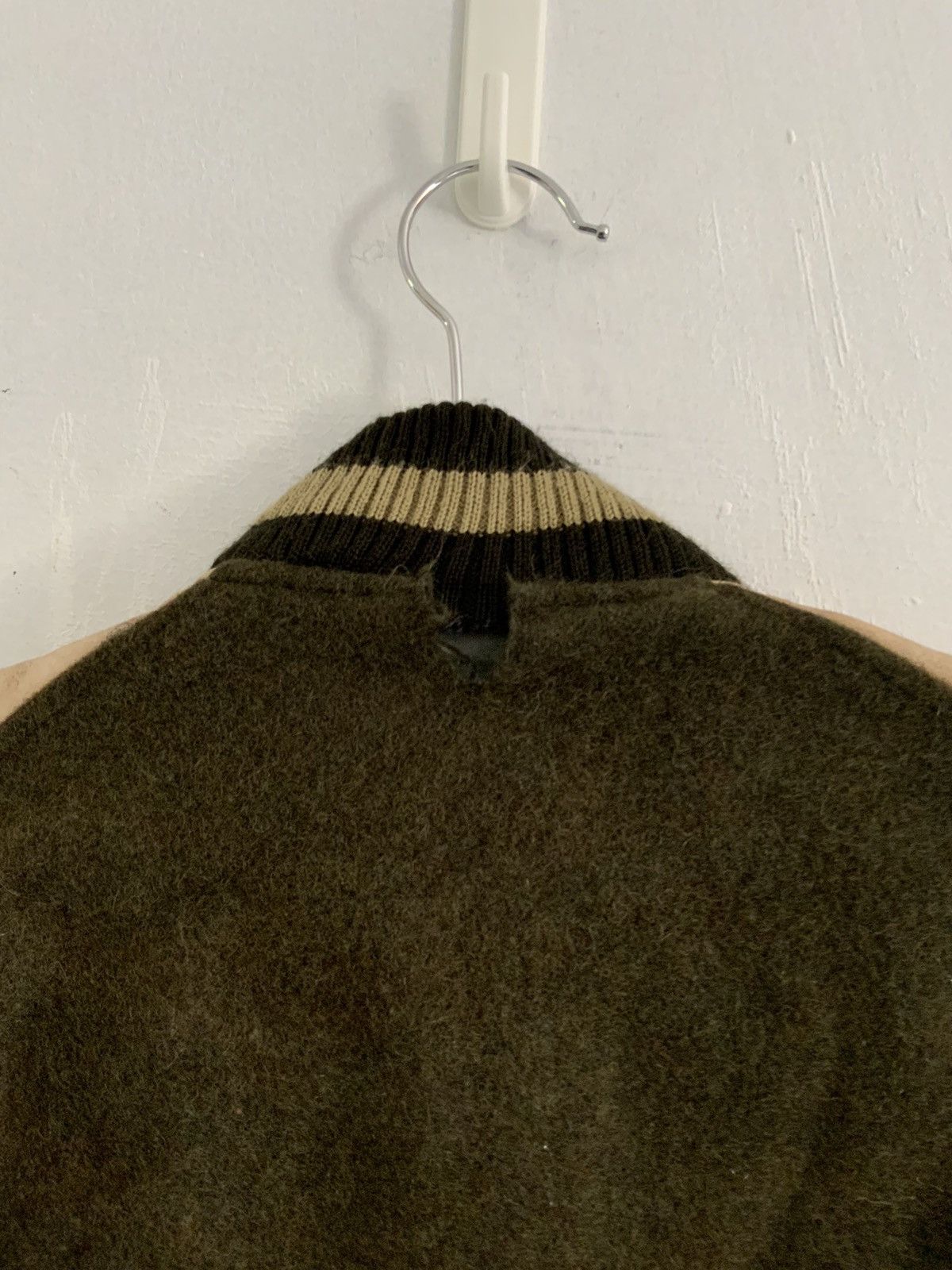 Genuine Leather Vintage Silk Road Wool Leather Rusty Varsity Jacket Size US M / EU 48-50 / 2 - 12 Thumbnail