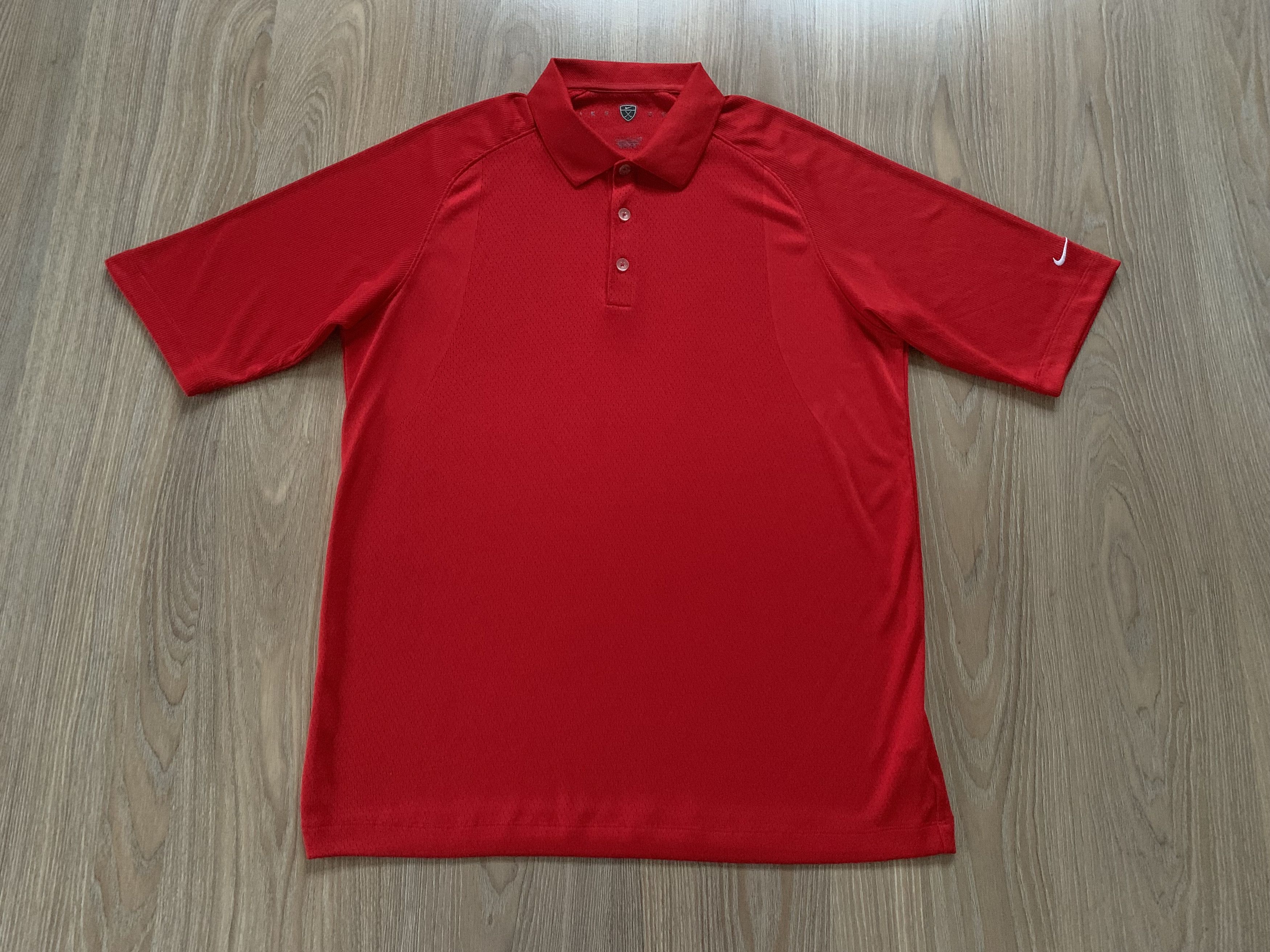 Nike Mens Nike Red Golf Polo Shirt Fit Dry Size US L / EU 52-54 / 3 - 2 Thumbnail