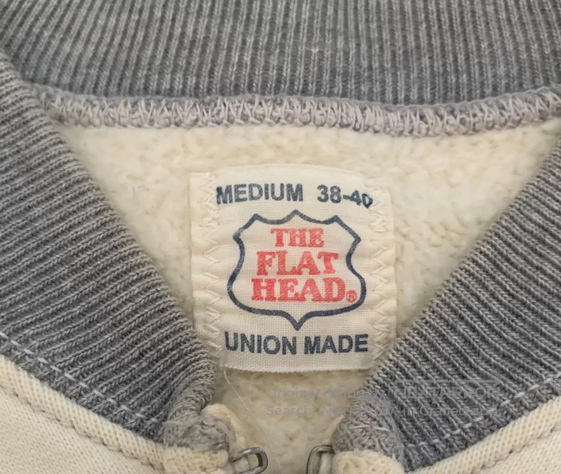 The Flat Head stylish gray patterned zip hoodie. Size US M / EU 48-50 / 2 - 5 Thumbnail