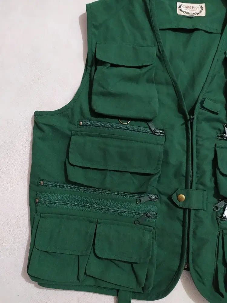 Vintage Tactical Parachute Multi Pocket Vest CAMFIS Japanese Brand Size US XL / EU 56 / 4 - 6 Thumbnail