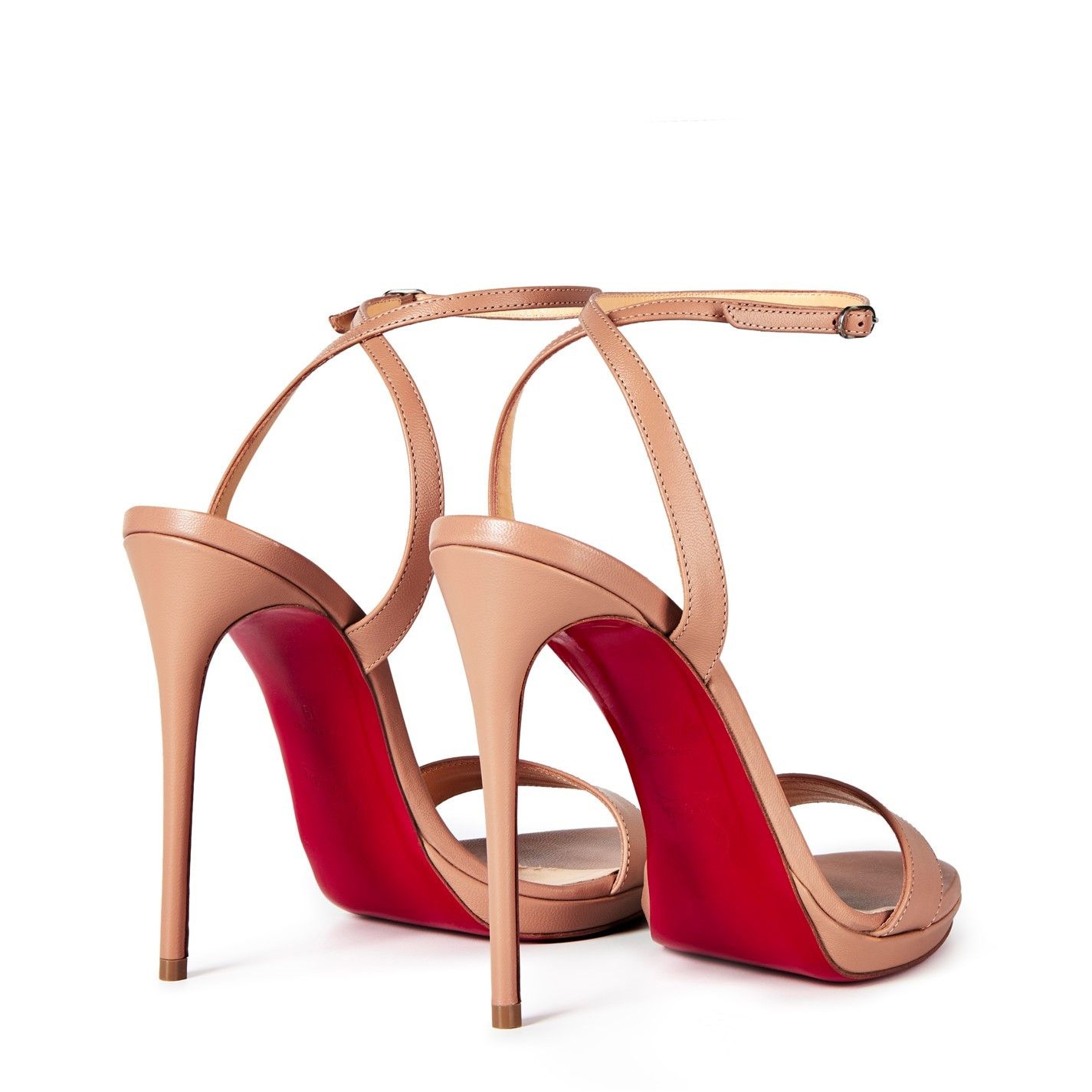 Christian Louboutin Women'S Loubi Queen Leather Sandals, 120mm Size US 9 / IT 39 - 5 Thumbnail