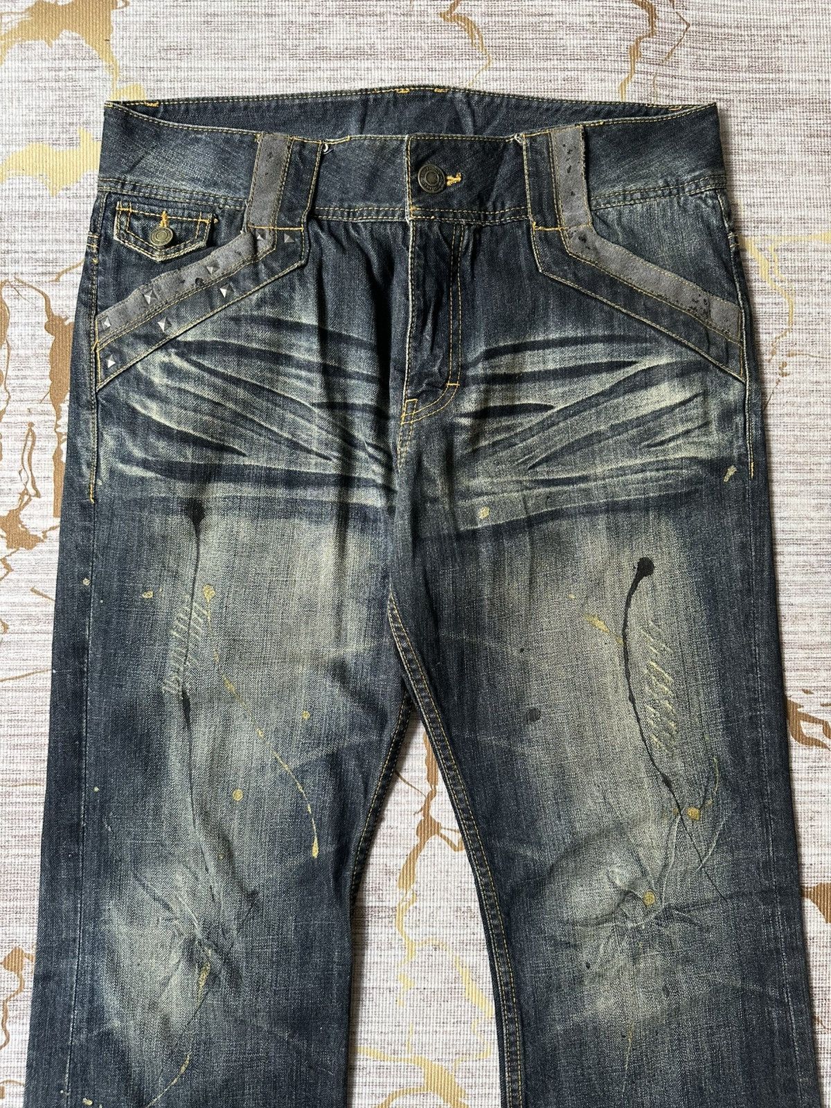 Japanese Brand FLARE Japanese Brand Claw Marks Design Denim Size US 34 / EU 50 - 5 Thumbnail
