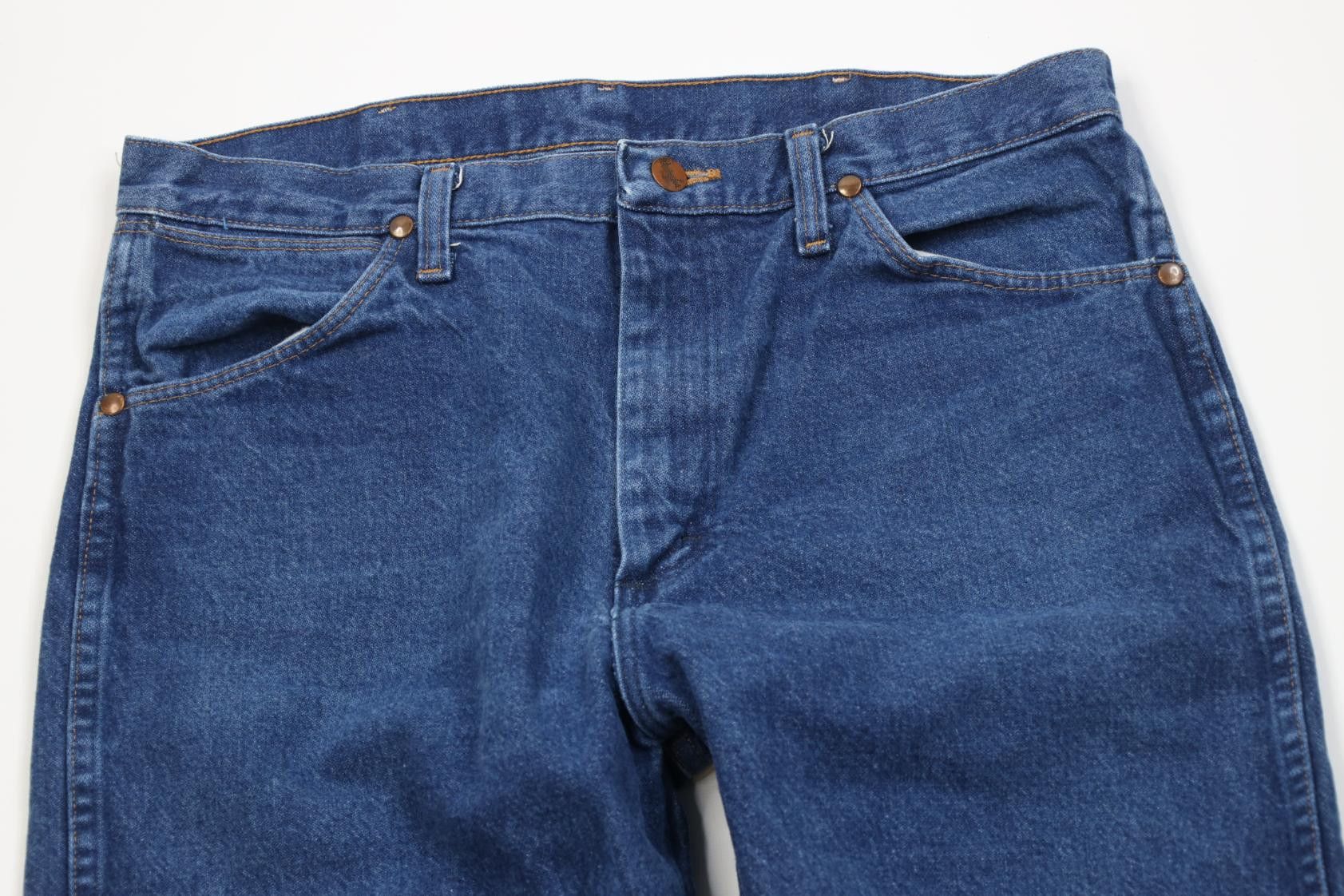 Wrangler Vintage 90s Wrangler Western Cowboy Straight Leg Denim Jeans Size US 33 - 2 Thumbnail