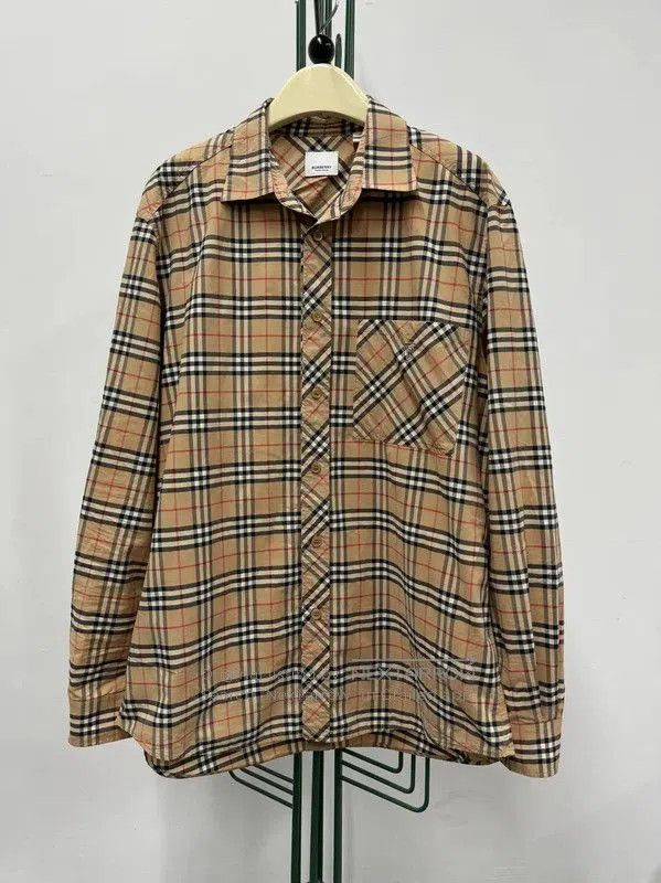 Burberry Burberry Men’s Long Sleeve Check Shirt. Size US L / EU 52-54 / 3 - 1 Thumbnail