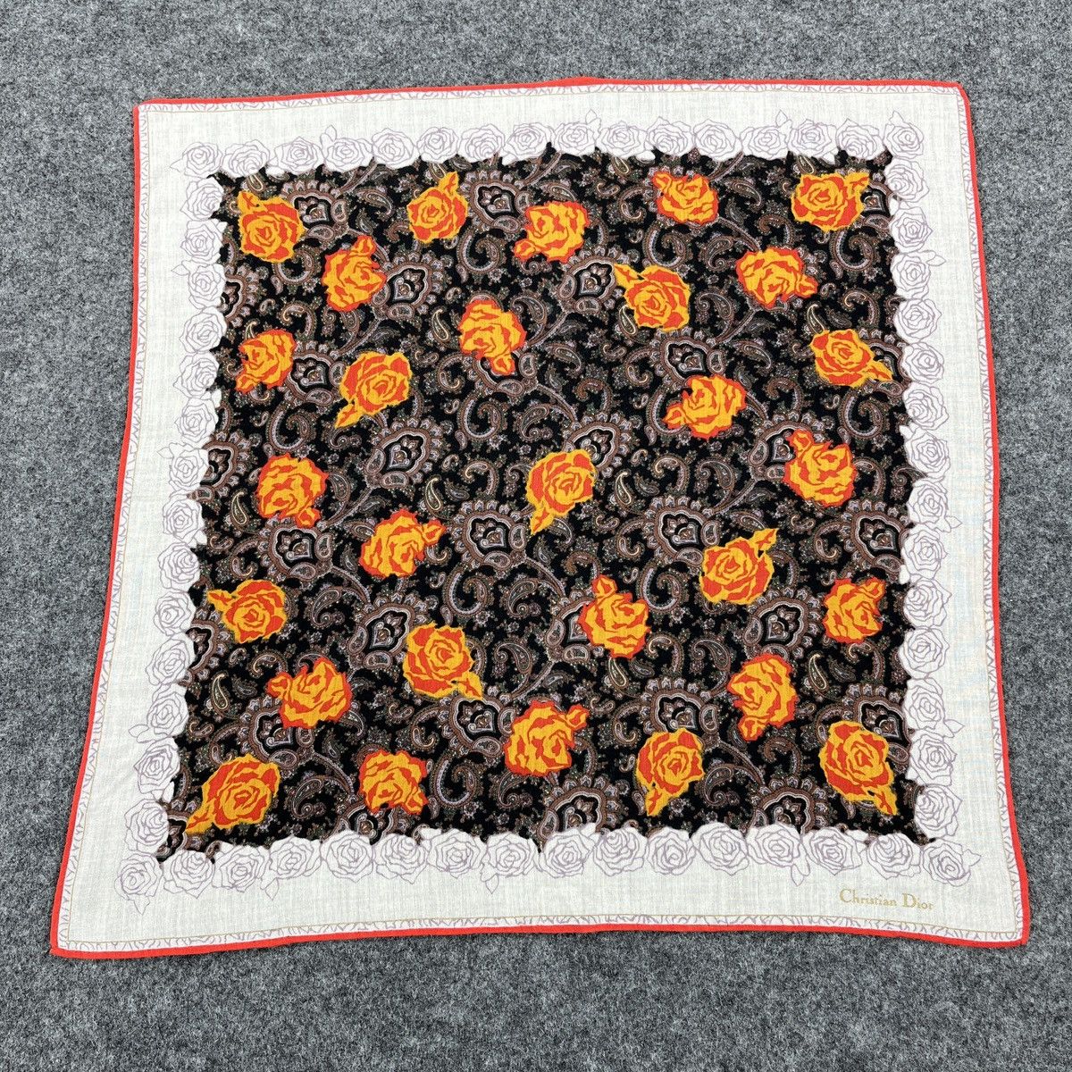 Vintage Christian Dior Handkerchief / Bandana / Neckerchief B984 Size ONE SIZE - 1 Thumbnail