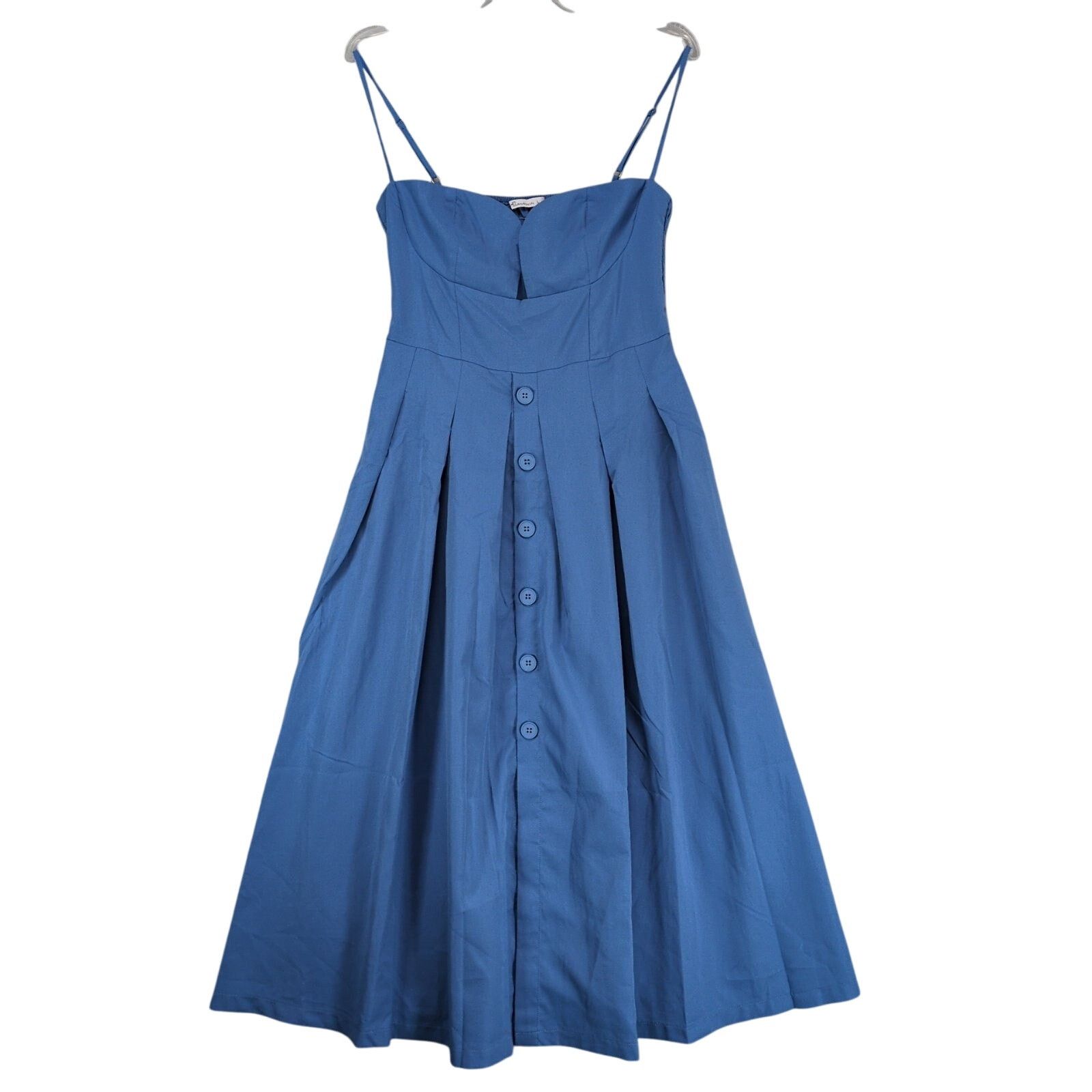 Other AEL Amy Enjoy Life Blue Smocked Sleeveless Maxi Dress Size L Size L / US 10 / IT 46 - 1 Thumbnail