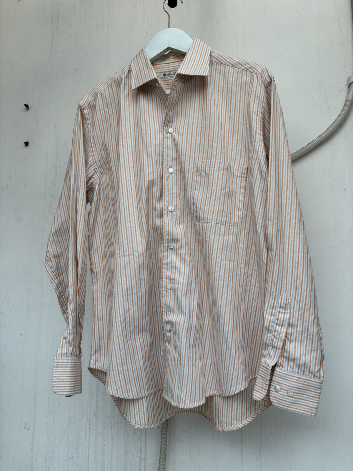 Loro Piana Striped Cotton Shirt Size US XL / EU 56 / 4 - 1 Thumbnail