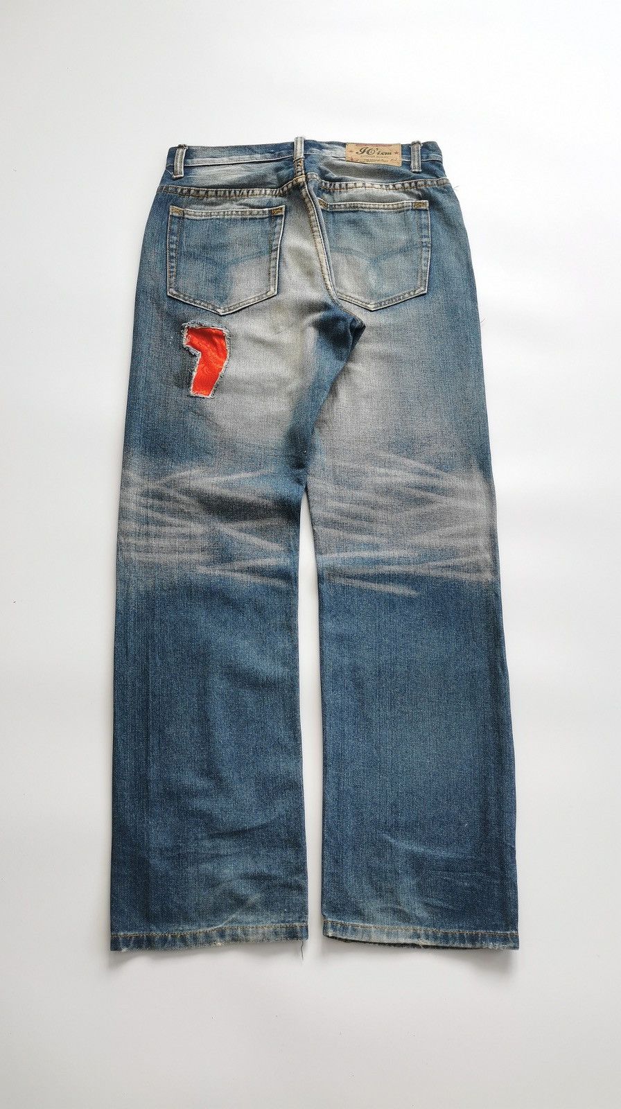 Japanese Brand Joism Japan Red Patchwork Denim Jeans Size US 30 / EU 46 - 5 Thumbnail