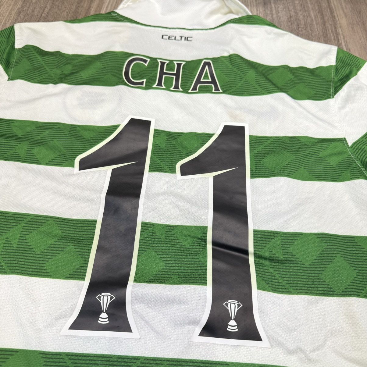 Nike Celtic 10/12 home shirt #11 Cha Size US L / EU 52-54 / 3 - 6 Thumbnail