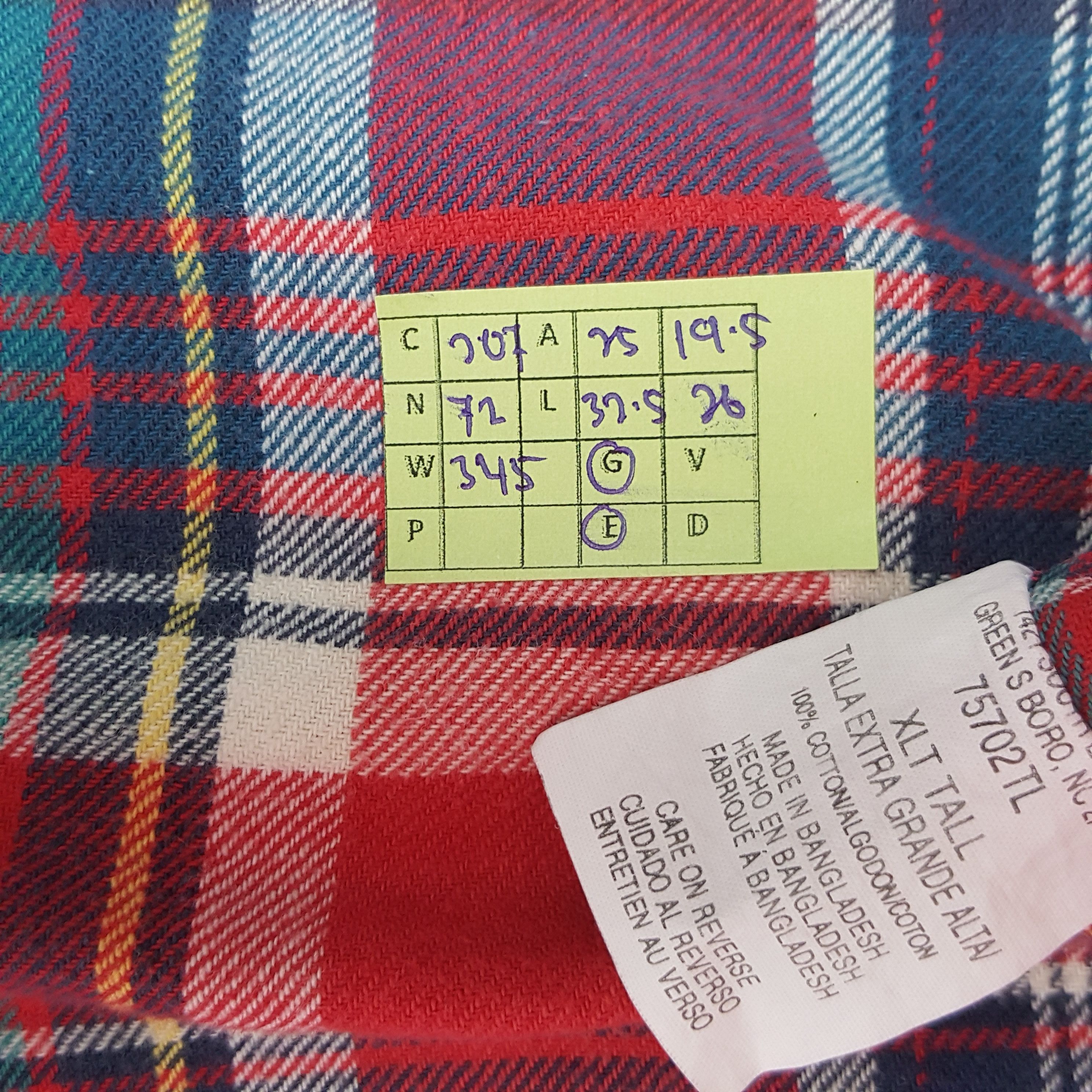 Vintage × Wrangler Vintage Wrangler American Style Flannel Shirt Button Up Size US XXL / EU 58 / 5 - 7 Thumbnail