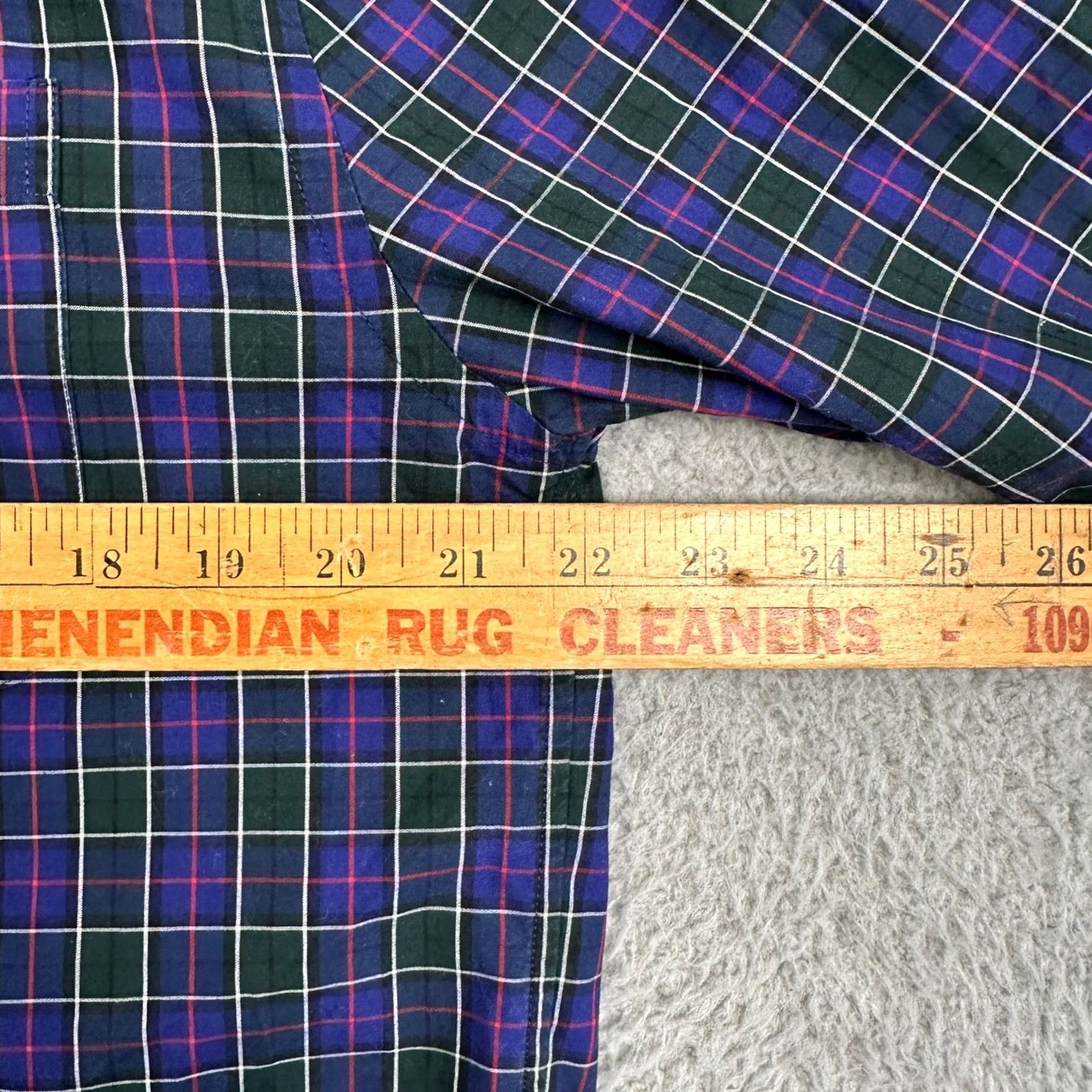 Vineyard Vines Vineyard Vines Mens Medium Cooper Shirt Button Up Blue Green Plaid Pocket EUC Size US M / EU 48-50 / 2 - 5 Thumbnail