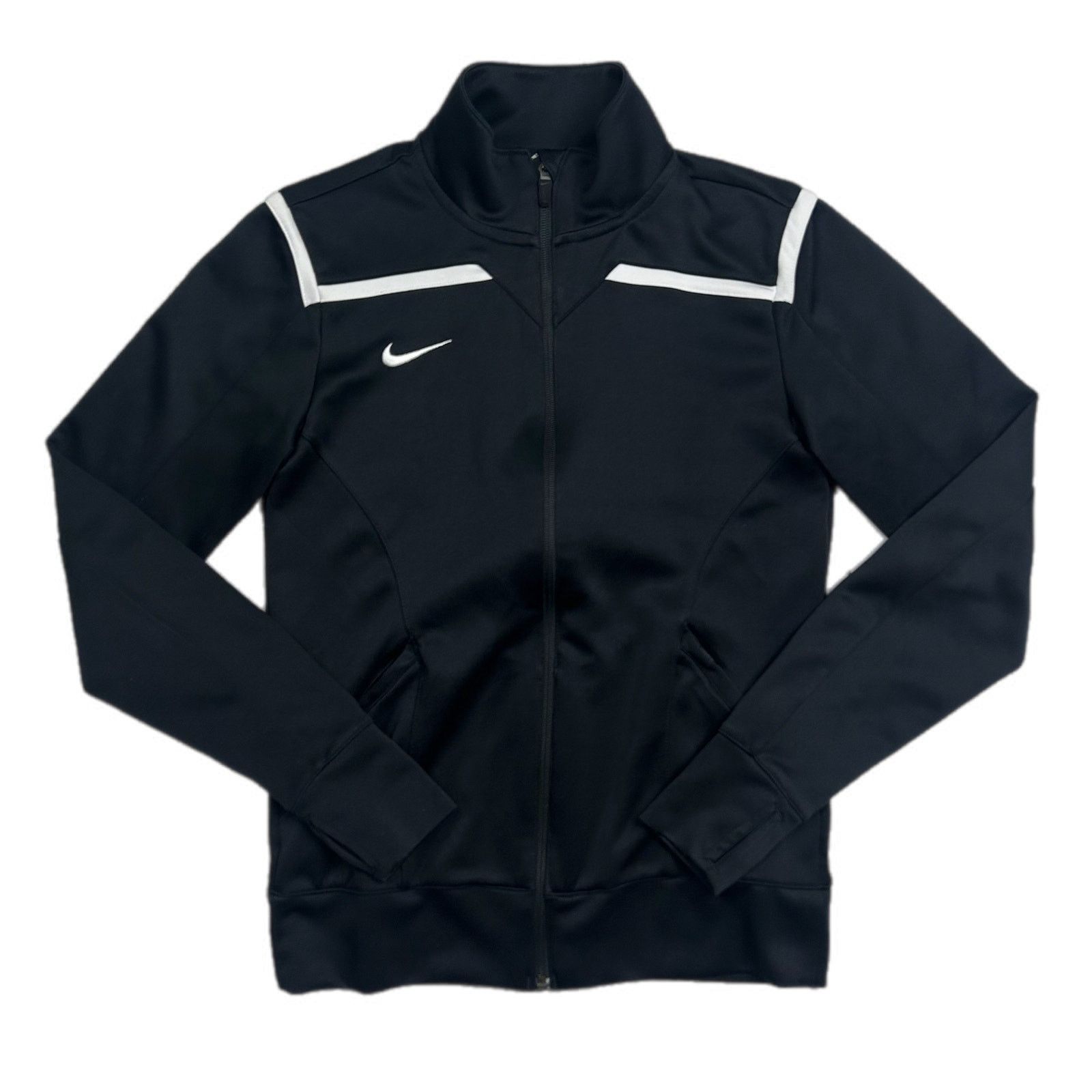 Nike Nike Dri-Fit Full Zip Black Athletic Women's Jacket Size S / US 4 / IT 40 - 1 Thumbnail
