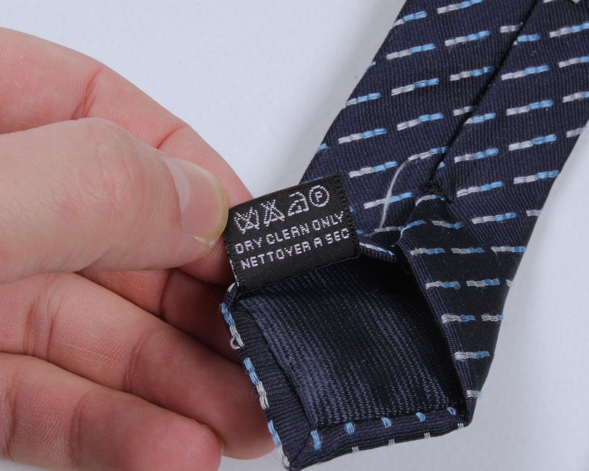 Dolce & Gabbana × Vintage DOLCE & GABBANA Cravatte Vintage Navy Blue Striped Silk Tie Size ONE SIZE - 13 Thumbnail