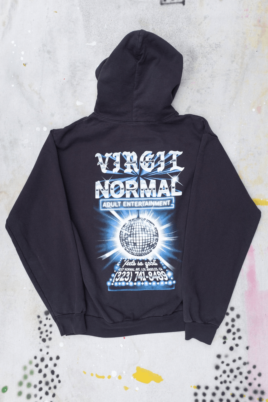 Virgil Normal Virgil Normal Disco Ball Hoodie Sweatshirt - Vintage Black Size US L / EU 52-54 / 3 - 3 Thumbnail