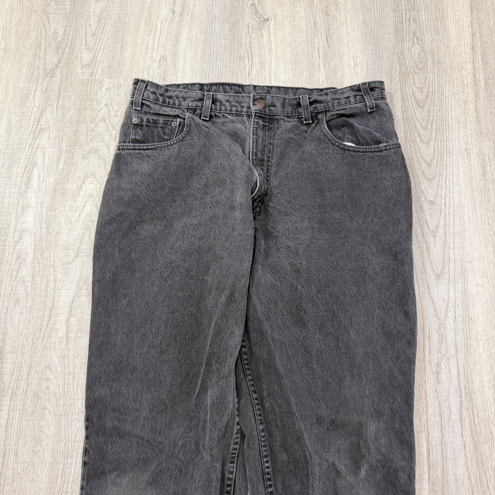 Levi's Vintage Levis 545 Jeans 38x34 Black Loose Fit Baggy Tapered Size US 38 / EU 54 - 3 Thumbnail