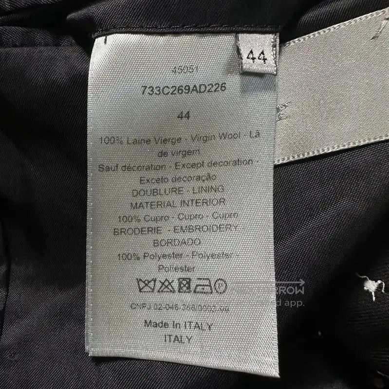 Other Dior Black Embroidered Wool Long Sleeve Coat . Size US S / EU 44-46 / 1 - 4 Thumbnail