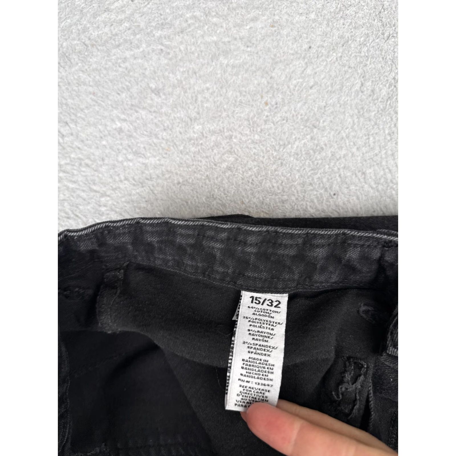 Vintage Celebrity Pink Jeans Juniors 15/32 Flare Denim Gray Charcoal Stretch 30x30 Size 36" / US 14 / IT 50 - 7 Thumbnail