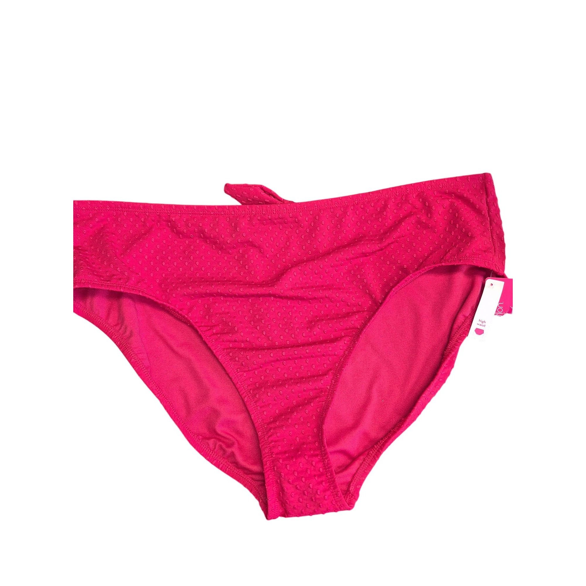 Other Xhilaration Women's High-Waist Burgundy Polka Dot Swim Botto Size ONE SIZE - 7 Thumbnail