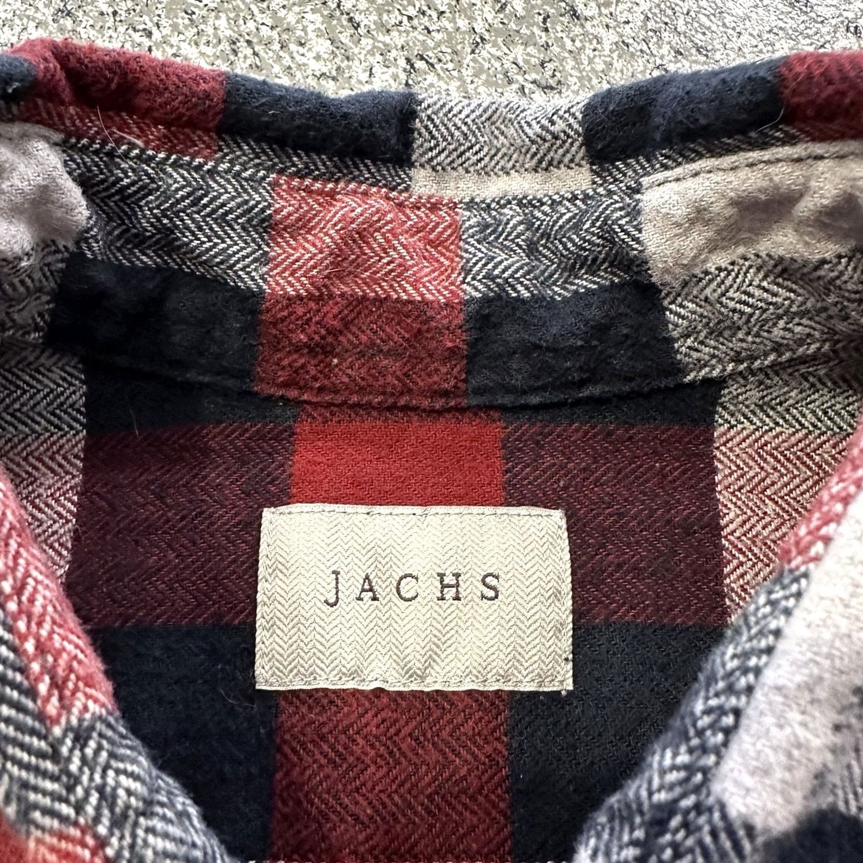 Vintage JACHS Flannel Shirt Mens M Heavyweight Red Plaid Long Sleeve Button-Down Shirt Mens M Red Plaid Heavyweight Cotton Flannel Button-Up Shirt Size US M / EU 48-50 / 2 - 3 Thumbnail