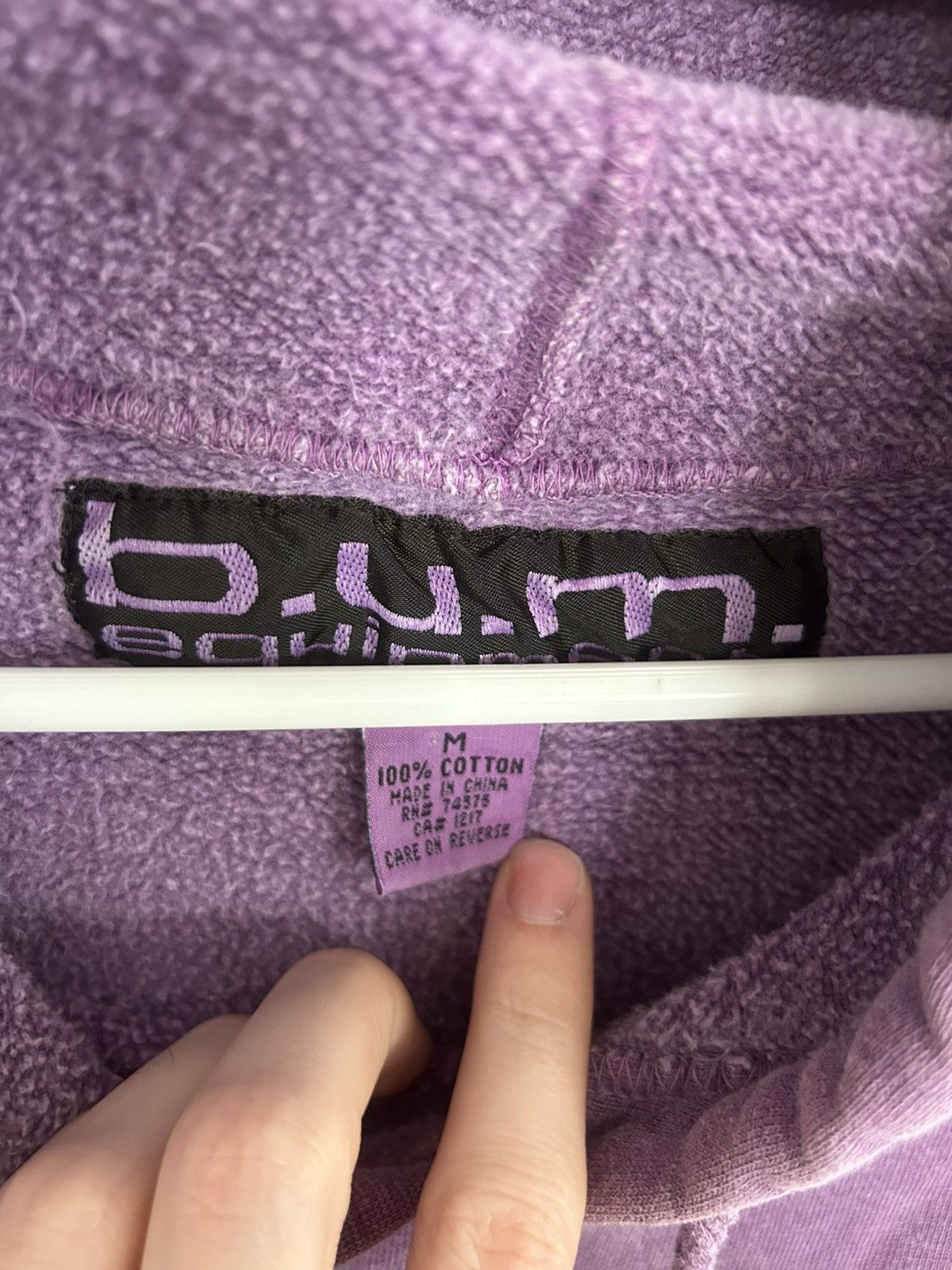 B.U.M Equipment 1992 B.U.M Equipment Faded Purple Oversized Hoodie Size US M / EU 48-50 / 2 - 7 Thumbnail