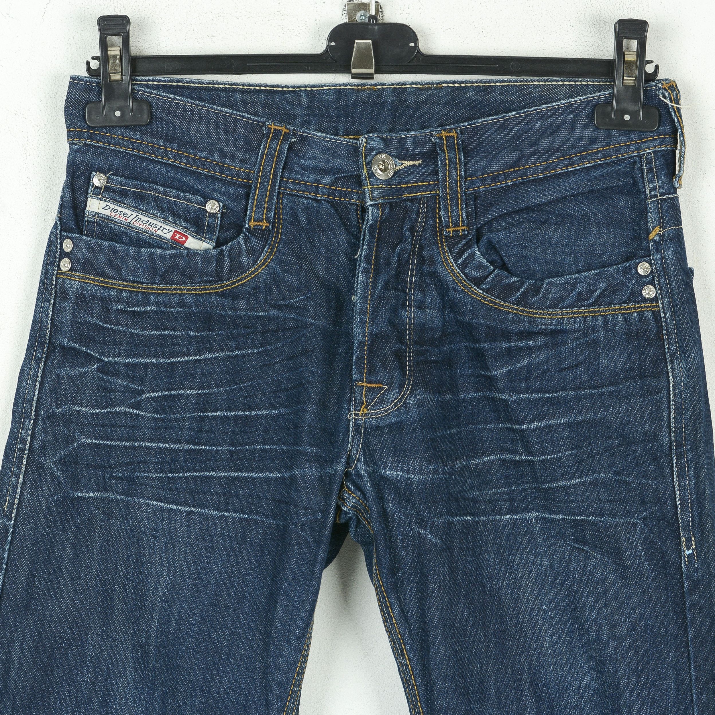 Diesel Kevor W31 L32 Slim Straight Jeans Denim Made in Italy Pants Size US 31 - 2 Thumbnail