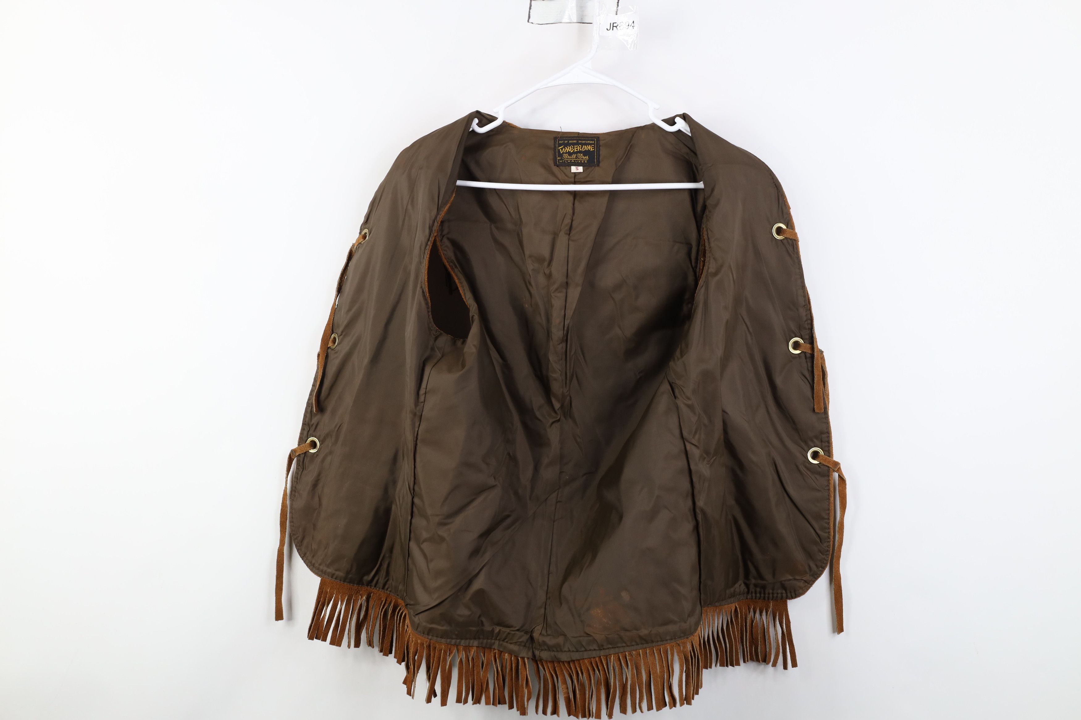 Vintage Vintage 60s 70s Brill Bros Fringed Suede Leather Vest USA Size US S / EU 44-46 / 1 - 10 Thumbnail