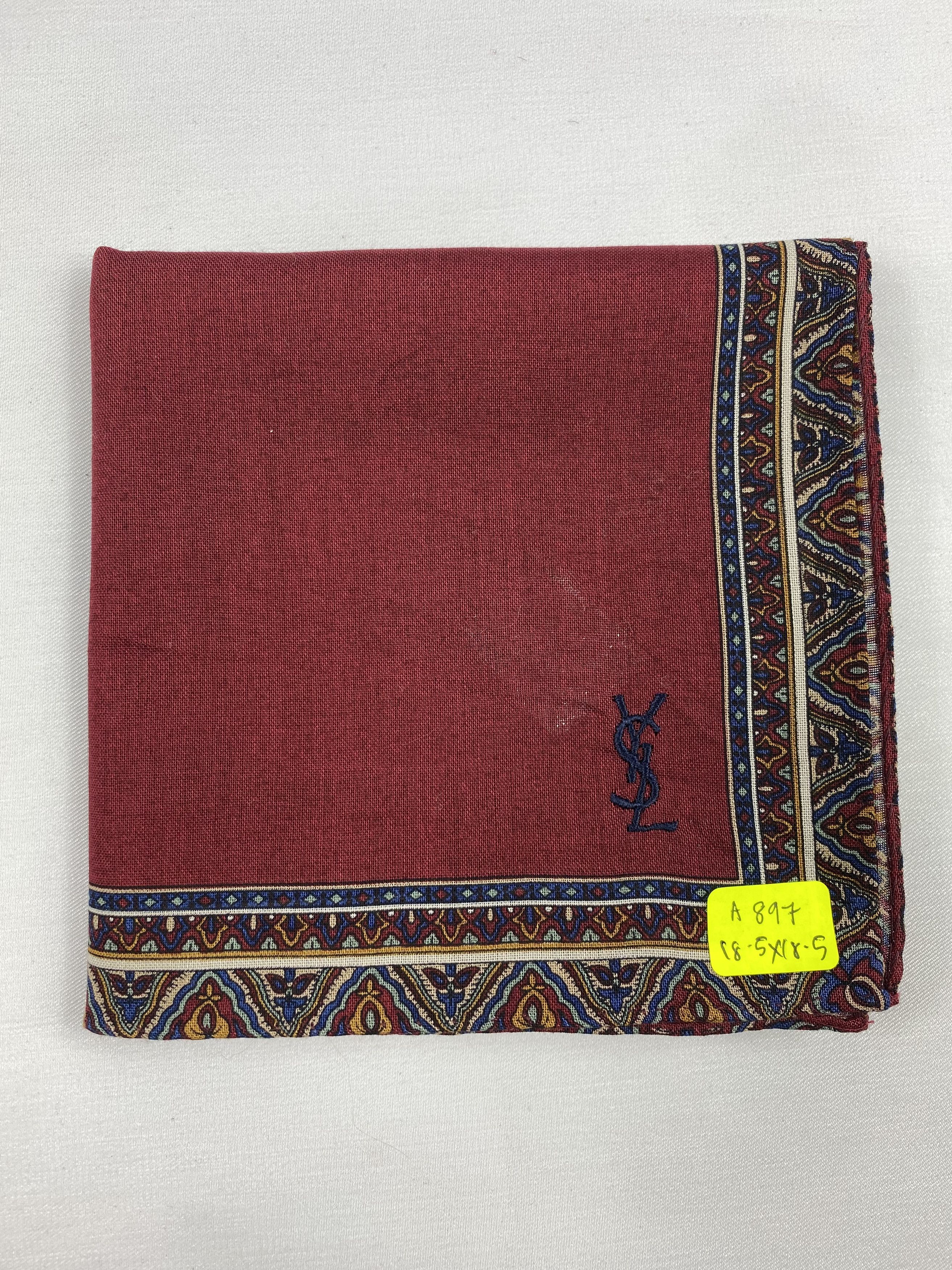 Yves Saint Laurent Yves Saint Laurent Handkerchief / Bandana / Neckerchief Size ONE SIZE - 6 Thumbnail