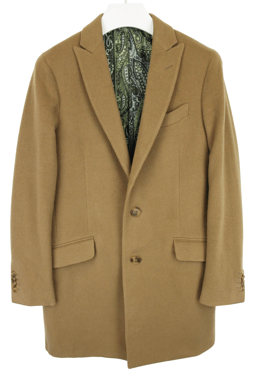 Etro ETRO Coat Men's (IT) 50 Wool Cashmere Peak Lapel Button Up Size US M / EU 48-50 / 2 - 1 Thumbnail