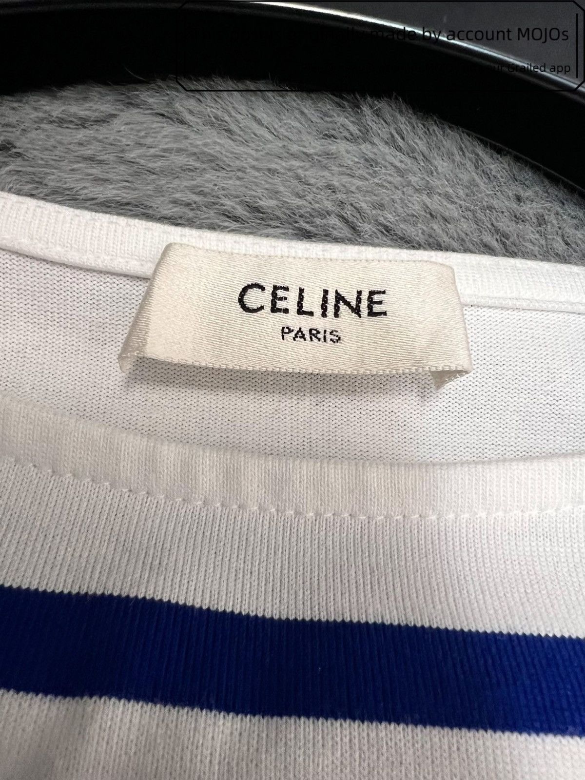 Celine Sz S Celine 21SS Blur Stripe White L/S Tee mojos132795 Size US S / EU 44-46 / 1 - 3 Thumbnail