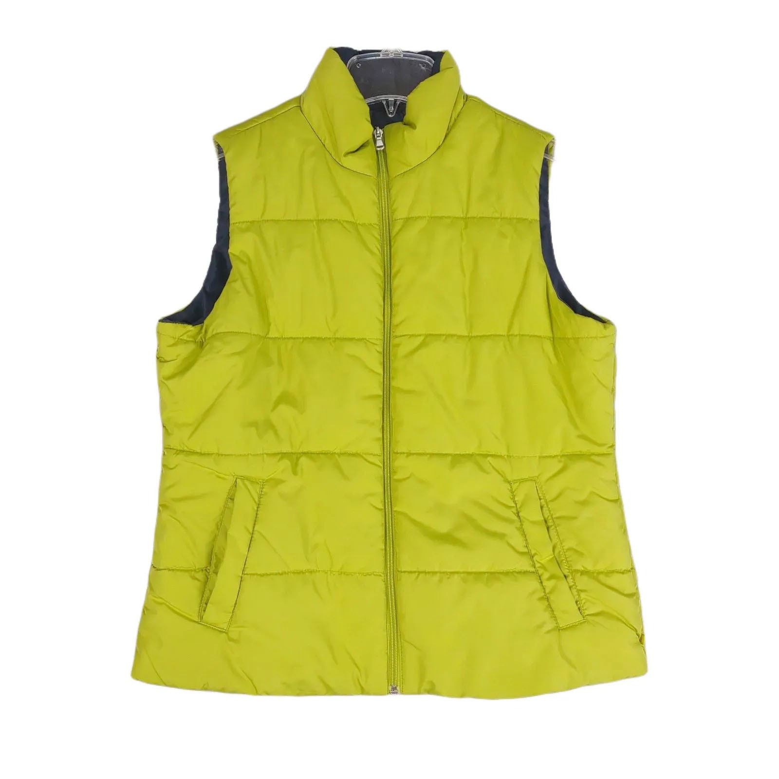 Other MADE FOR LIFE Green & Navy Puffer Vest, Full Zip Pockets Size M / US 6-8 / IT 42-44 - 1 Thumbnail