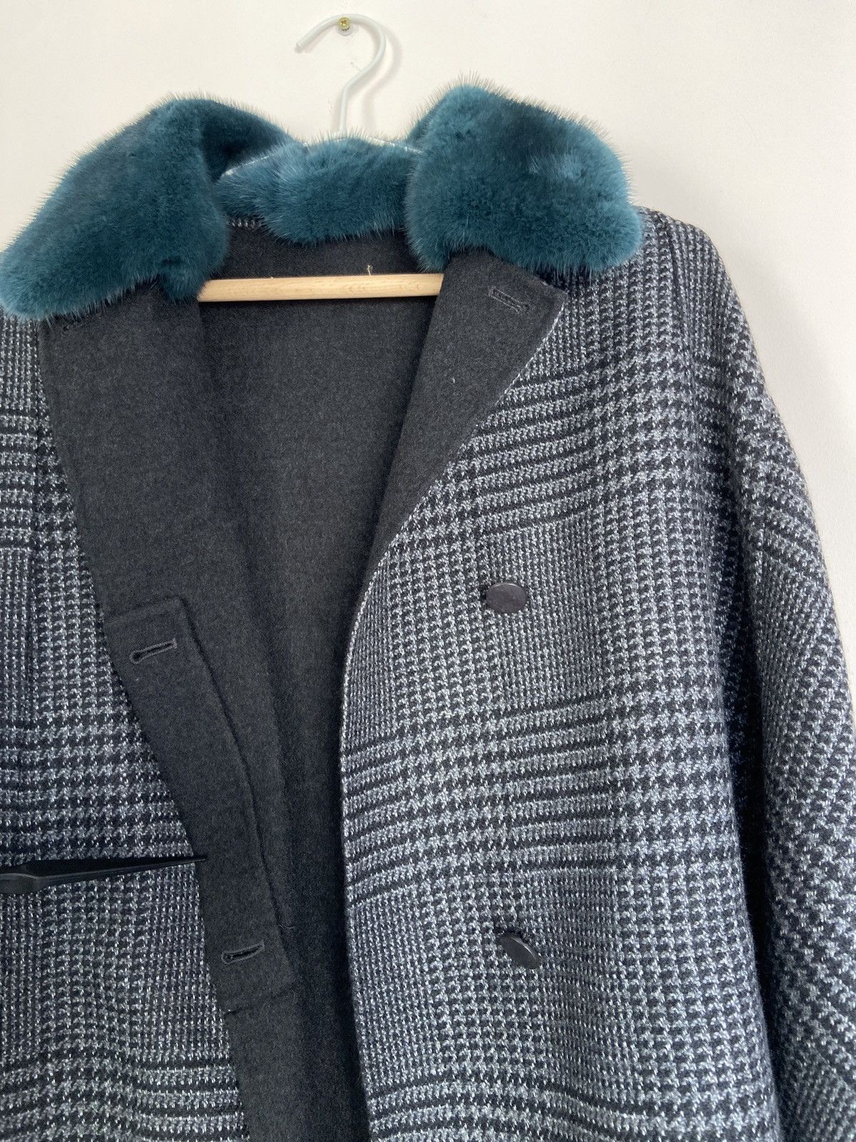 Loro Piana Loro Piana Baby Cashmere Houndstooth Print Cape Size S / US 4 / IT 40 - 7 Thumbnail